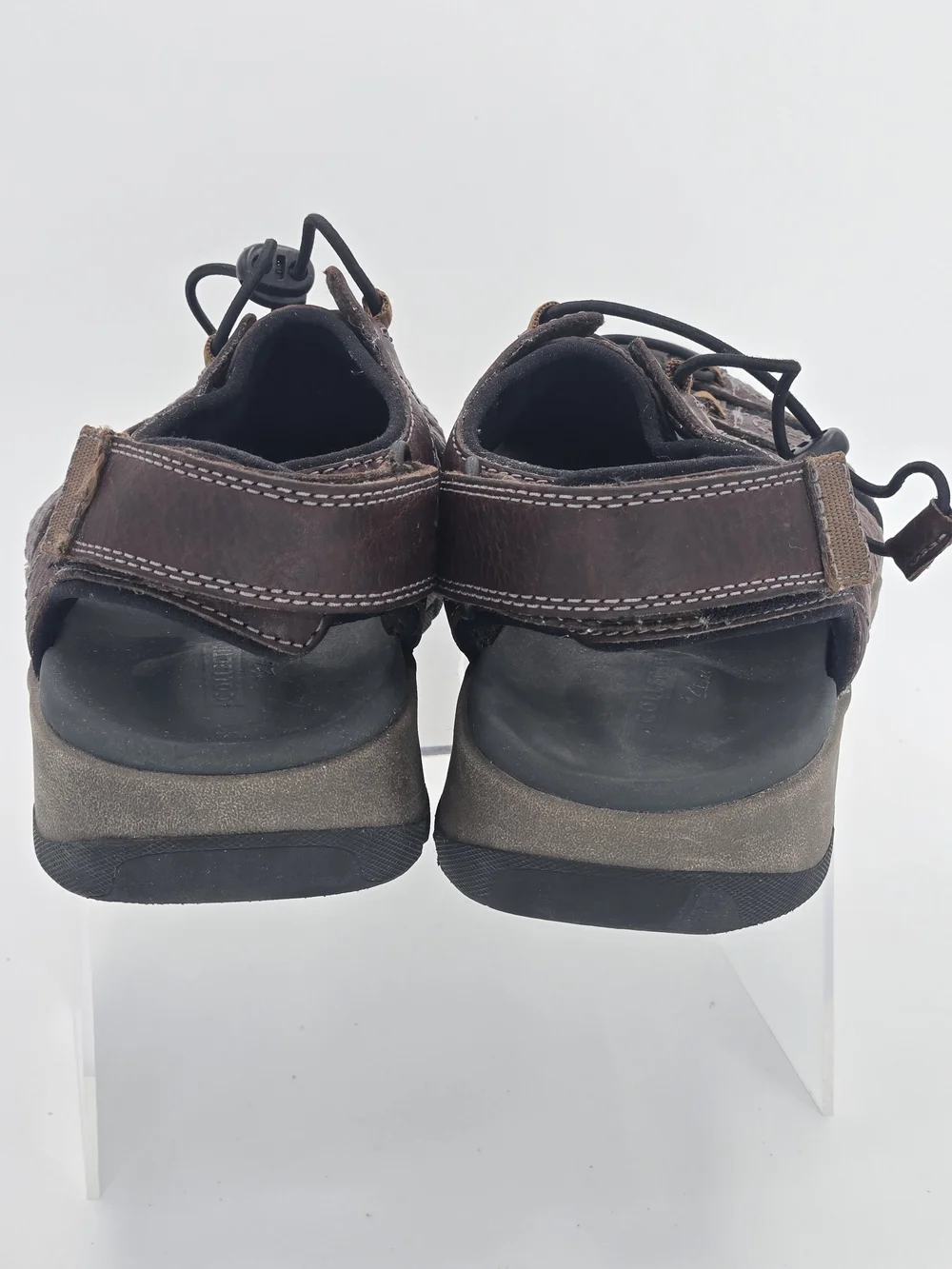Clarks Brixby Cove Fisherman Men's Brown Leather Closed-Toe Sandals Size 9